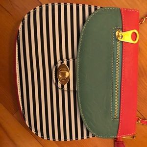 Fun Hipster Crossbody Purse with Gold